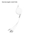 thumbnail image 2 of Cable de carga Cable de carga para teléfono móvil 3 en 1 Cable de teléfono retráctil con 3 conectores, Blanco seitruly EL002214-04, 2 of 2