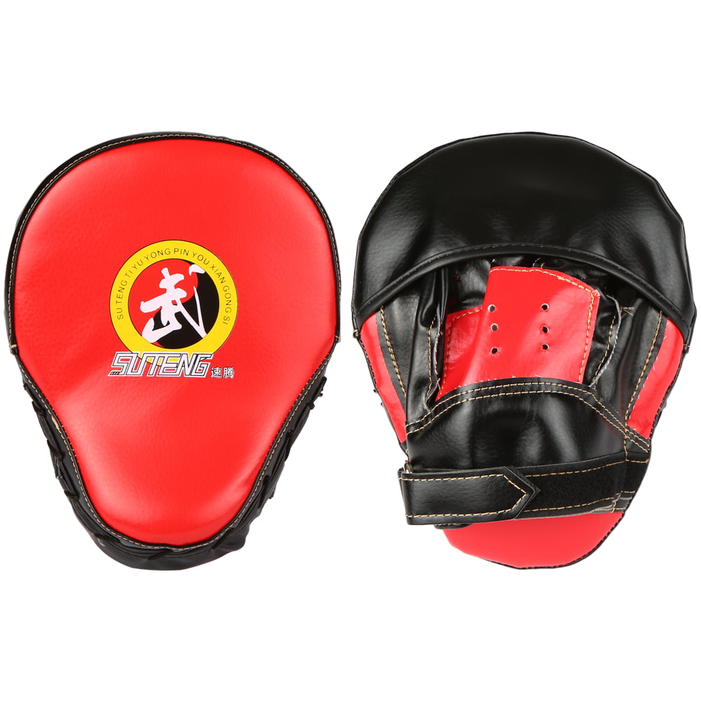 Details about   Boxing Focus Mitts Training Punch MMA Boxing Strike Curved pad Kick Muay Thai 