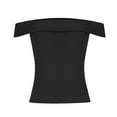 thumbnail image 6 of Aloohaidyvio Off Shoulder Tops for Women Short Sleeve Summer Slim Fit T Shirts Fitted Going Out, 6 of 7