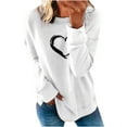 thumbnail image 2 of 50% de Réduction Oversized Sweatshirt for Women 2023 Mode Women Casual Imprimé Col Rond Long Sleeve Chemisier Pullover Tops, 2 of 6