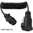 thumbnail image 2 of Plug-N-Play Trailer Adapter With Corrosion Resistance And Stretchable Length, 7 Way To 4 Pin Extension Cord For Caravan Rv, Durable And Waterproof With 2 M Working Line And 1.6 M, 2 of 5