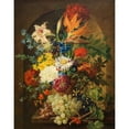 thumbnail image 2 of Josef Nigg 12x14 Black Ornate Wood Framed Double Matted Museum Art Print Titled: Bouquet of Flowers (Before 1838), 2 of 5