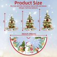 thumbnail image 4 of Christmas Tree Skirt, Snowman Pattern Christmas Tree Mat, Xmas Ornaments for Indoor Outdoor Holiday Decorations 36 Inch, 4 of 5