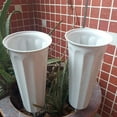 thumbnail image 3 of 2-pack 10.2" Stake Cemetery Grave Fluted Flower Vases Container Holder, 3 of 10