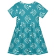 thumbnail image 4 of joogoo Wolf Artistic Girls' Short Sleeve Dress Kids Dresses 7-8T, 4 of 8