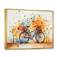 thumbnail image 2 of Designart "Bicycle modern Fusion Painting II" Transportation Floater Framed Canvas Wall Art, 2 of 7