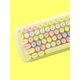 thumbnail image 2 of MOFII Candy Mixed Color Wireless 2.4G Keyboard And Mouse Set, Adorable Circular Design, For Desktop,Notebook,Home Office,Baby Blue, 2 of 4