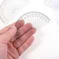 thumbnail image 4 of Juego de 100 Transportadores de Plástico para Medición de Ángulos, 4 Pulgadas, Transparentes, 180 Grados., 4 of 5