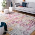 thumbnail image 2 of SAFAVIEH Evoke Trena Floral Area Rug, Ivory/Fuchsia, 6'7" x 6'7" Square, 2 of 10