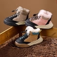 thumbnail image 6 of XXWXYD Toddler Winter Boots Fashion Autumn Winter Children Boots Boys Girls Ankle Boots Thick Soles Non Slip Solid Color Simple British Style(2.5-3 Years,Pink), 6 of 8