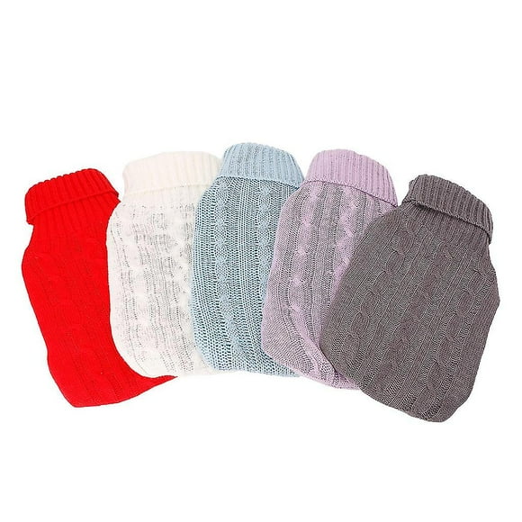 2000ml Hot Water Bottle Knit Bags Cover Super Soft Warm Cloth Storage For Case