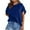 Navy, variant on ECZHAW Womens Oversized Short Sleeve T Shirts Summer Casual Crew Neck Tunic Tops Loose Fit Basic Side Split Tees