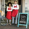 thumbnail image 5 of HBCY Creations Vintage Robin Blue Wooden A-Frame Chalkboard / Sidewalk Chalkboard Sign / Large 30" x 20" Sturdy Sandwich Board / A Frame Restaurant Message Board, 5 of 7