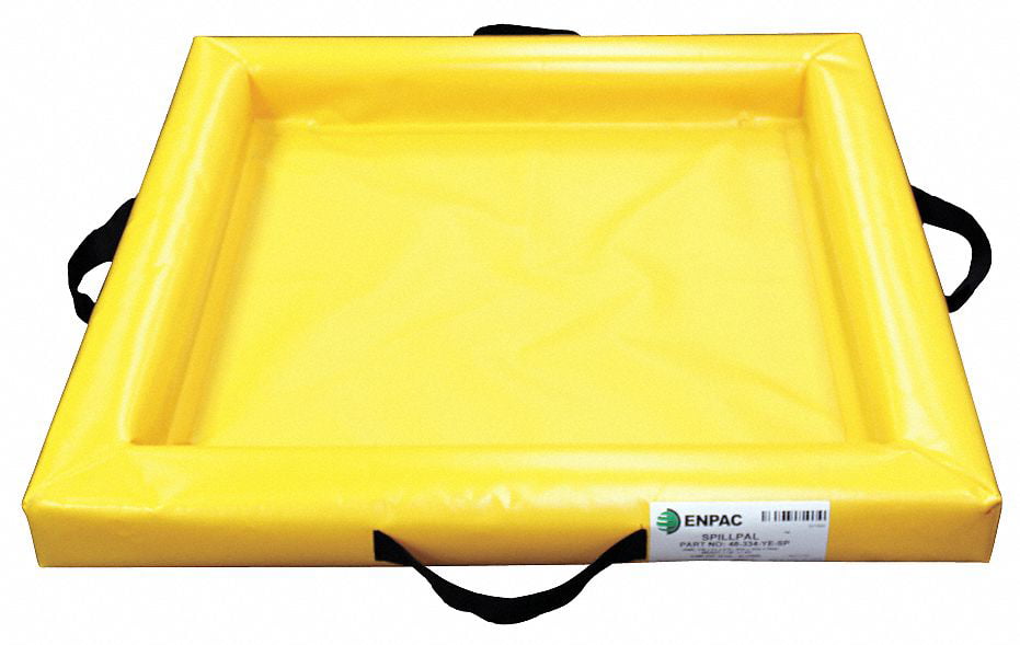 ENPAC 5117-YE Drum Spill Containment Pallet,22gal,Yllw 