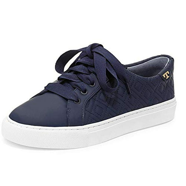 New Tory Burch Marion Women's Quilted Leather Logo Sneakers Flats Shoes  Bright Navy (US: ) 