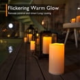 thumbnail image 3 of Homemory Flameless Pillar Candles, Waterproof Outdoor, Timer, Battery Operated, Flickering LED, Large 10 x 4 Inch, Set of 2, 3 of 7