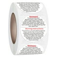thumbnail image 2 of Abbracc 2X 500Pc Round Candle Warning Stickers Labels Melt for Candle Making, 2 of 9