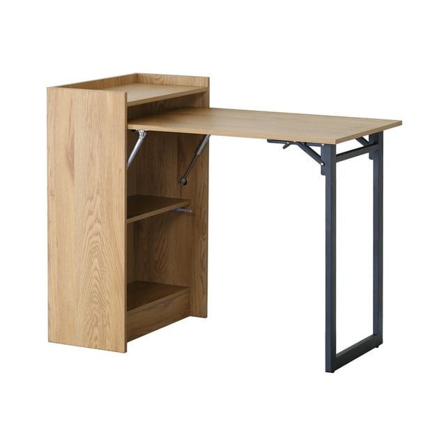 Escritorio plegable abatible, elegante y minimalista, estructura de acero