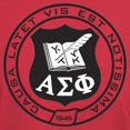 thumbnail image 3 of CafePress - Alpha Sigma Phi Black And White Seal T Shirt - Men's Classic Graphic Cotton T-Shirt, 3 of 4