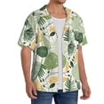 thumbnail image 4 of Wukai Hawaiian Style Men's Casual Short-Sleeve Button Down Shirt - Lightweight Summer Dress Shirt for Daily Wear-Small, 4 of 7