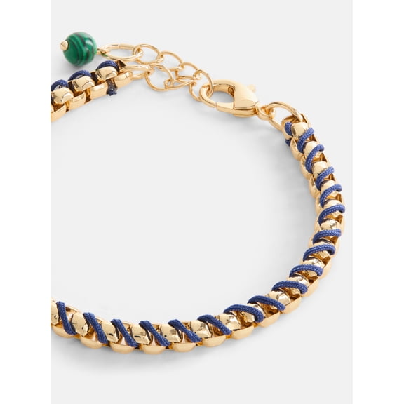 Free Assembly Women's Goldtone Navy Cord Bracelet