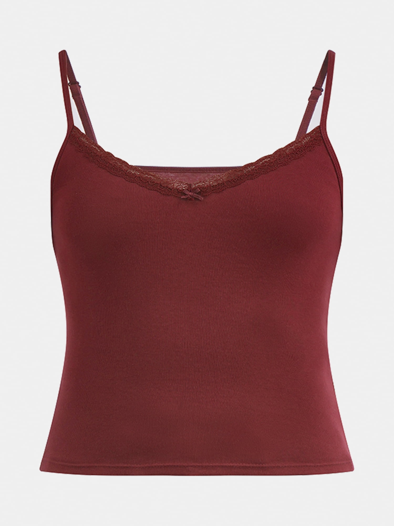 No Boundaries Vintage-Inspired Tank Top with Lace Trim, Women's