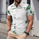 thumbnail image 1 of Blusa y camisa de manga corta con cuello vuelto para hombre, moda versátil, botones, bloque de color, blusa de manga corta con cuello vuelto, abrigo de poliéster para hombre, 1 of 5