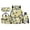 Blueberry Star Bear, variant on Ink Blue Leaf School Backpack for Kids 17 Inch 4-Piece Set with Lunch Bag & Pencil Case, Water-Resistant, for Grades K-5