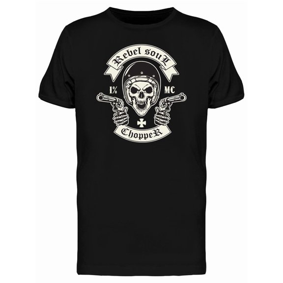 Rebel Soul Chopper T-Shirt Men -Image by Shutterstock, Male 3X-Large