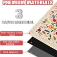 thumbnail image 4 of Office Chair Mat for Hardwood Floor 36"X 48" Office Rugs for Gaming Rolling Chairs Computer Desk Chair Non-Slip Boho Floral Protector Mats for Hard Floor & Tile Floor Decor, 4 of 6