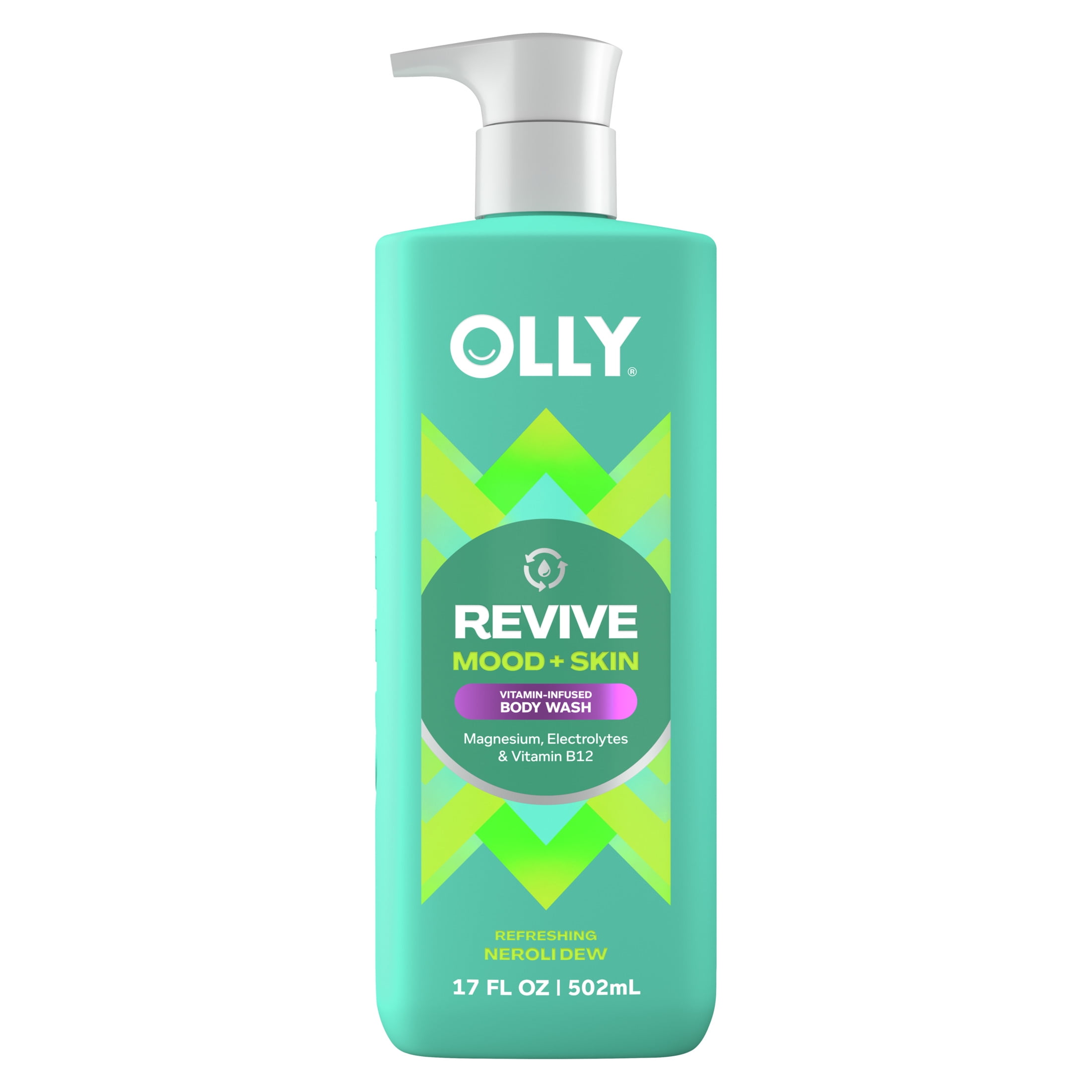 OLLY Revive Body Wash Repairs Skin Barrier Neroli Dew, 17 oz