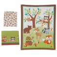 thumbnail image 4 of Bedtime Originals Ensemble de Literie 3 Pcs, Vert/marron, 4 of 4