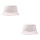 thumbnail image 2 of Jumpingount Women Men Bucket Cap Wide Brim Cotton Adults Dressing Hat Protection Headgear Outdoor Adjustable Sports Headwear beige 2piezas, 2 of 6