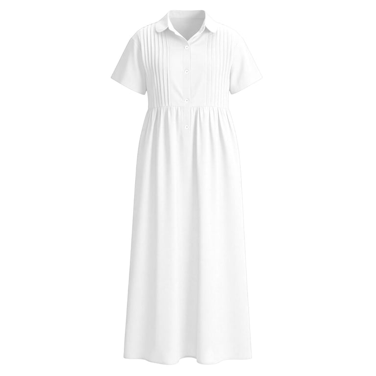 white linen midi shirt dress Linen Blend Midi Shirt Dress | Shirt Dress