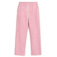 thumbnail image 7 of HKYNLAG Baggy Sweatpants for Men Fleece Wide Leg Sweats Pants Loose Casual Open Bottom Joggers with Pockets Pink 3XL, 7 of 7