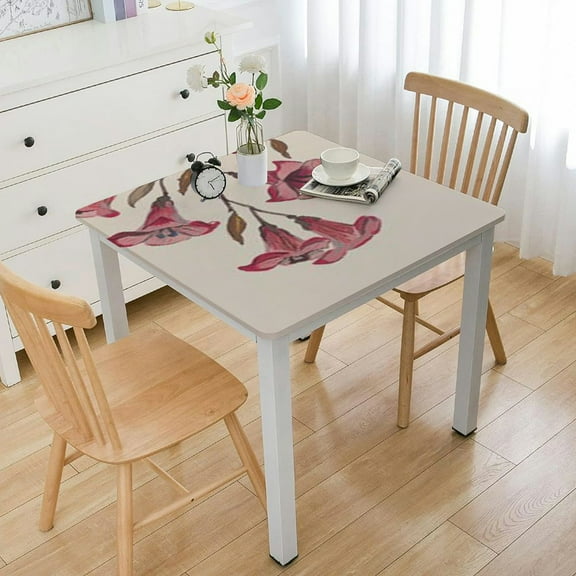 BANET Heavy Duty Tablecloth with Flannel Backing Waterproof Oil-Proof Table Cloth Stain-Resistant Wipeable Rectangle or Square Table Cover for Indoor and Outdoor 36*36