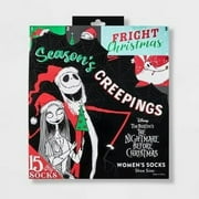 Nightmare Before Christmas Womens Socks, 15 Days of Socks, Advent Calendar, Womens Size 4-10