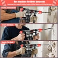 thumbnail image 4 of Rotary Hammer Drill with Vibration Control and Safety Clutch,1500W Heavy Duty 1-1/4 Inch SDS-Plus Demolition Hammer for Concrete with 4 Drill Bits, Flat and Point Chisel, 4 of 7
