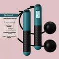 thumbnail image 3 of TIELUTT With Counter ( With/Without Rope) Skipping Relativelk for Yoga Strap for Stretching and Yoga Blanket Pregnancy Yoga Bolster Yoga Stuff Set Yoga Wheel Back Wheel Wheel for Stretching Yoga Rolle, 3 of 8