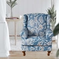 thumbnail image 4 of Stretch Wingback Chair Cover Sofa Cover Washable Chair Protector Armchair Cover Single Sofa Seat Cover for Wedding, 4 of 10