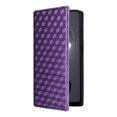 thumbnail image 5 of For HMD Fusion 5G Wallet Case Rhombus Imprinted Leather Phone Cover - Purple, 5 of 5