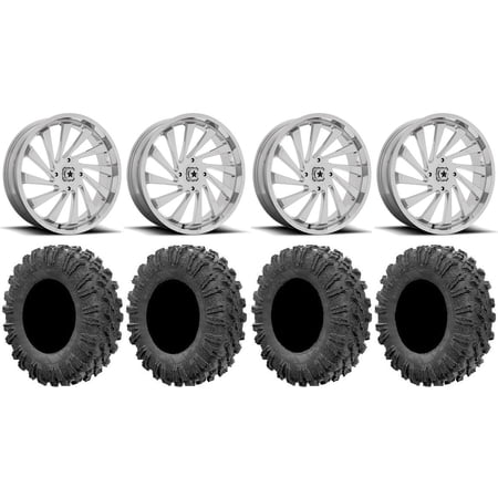 MSA Blade 20 Wheels Chrome 35 MotoRavage Tires Kawasaki Mule Pro FXT