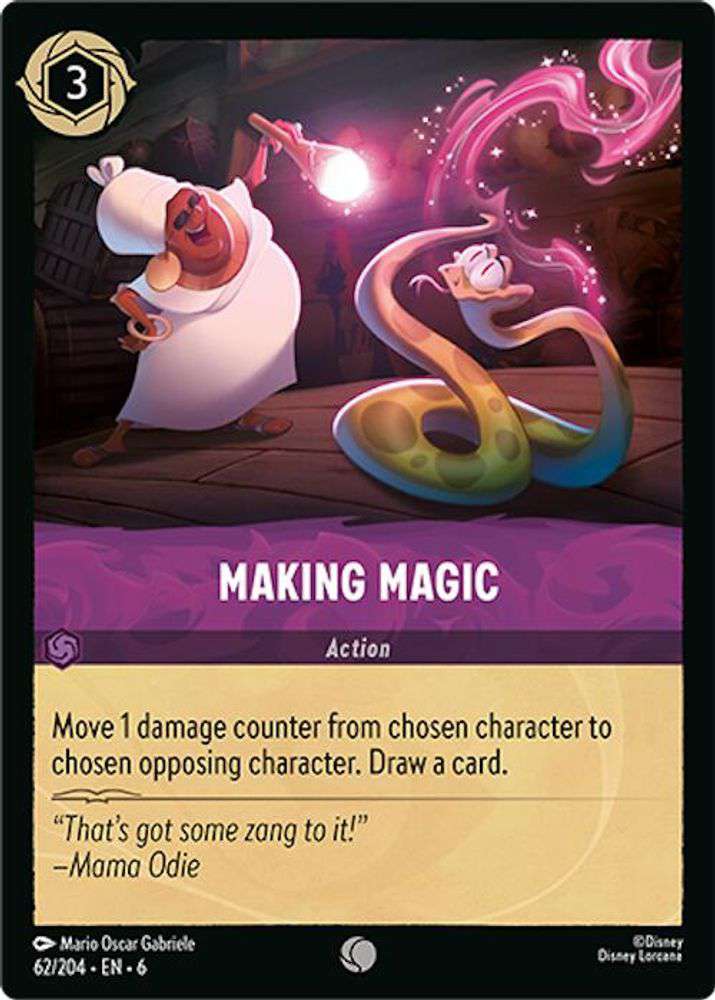 Disney Lorcana Azurite Sea Common Making Magic #62