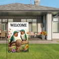 thumbnail image 3 of Amhnf Welcome Hummingbirds On Wooden Fence Garden Flag For Home Outdoor Garden Yard Decor 12x18 inch, 3 of 5