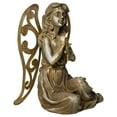 thumbnail image 3 of Northlight 14.5" Sitting Angel with Cross Garden Statue Outdoor Decoration - Brown, 3 of 5