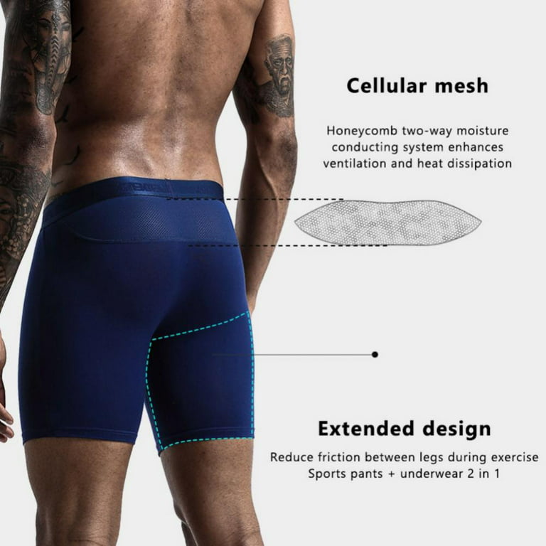 TOPWONER L-4XL Men Athletic Compression Shorts, Sports Cool Dry Running  Tights Gym Fitness Sport Leggings