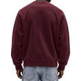 thumbnail image 5 of Luvrsol Men Solid Color Long Sleeve Crew Neck Pullover Basic Plain Athletic Sweatshirt S-3XL, 5 of 8
