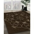thumbnail image 3 of Ahgly Company Machine Washable Indoor Round Transitional Night Black Area Rugs, 5' Round, 3 of 7