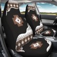thumbnail image 3 of Renewold Southwest American Tribal Brown Black Car Seat Cover for Women Non-Slip Front Bench Protection, Breathable Auto Accessories Universal Fit Most Vehicles, 3 of 7