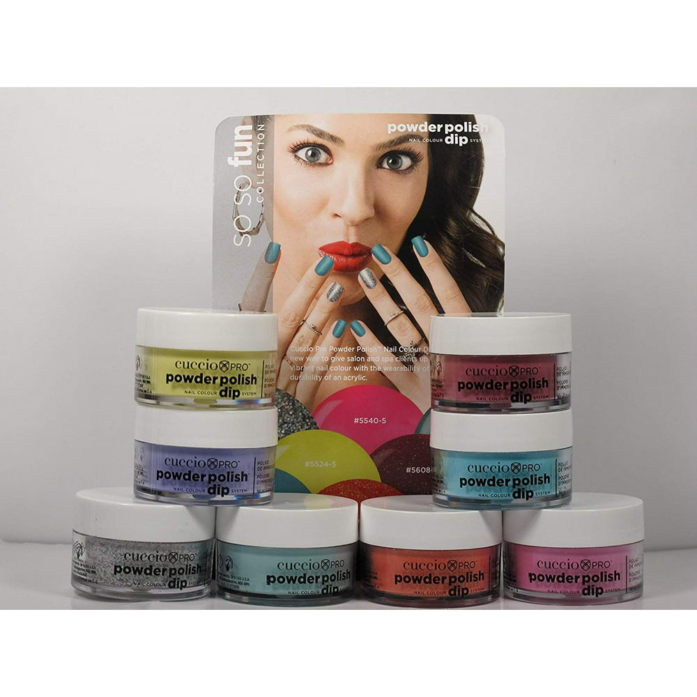 SO SO FUN Collection Nail Dipping Powder Polish Dip 8 Colors, Cuccio Pro Powder Polish Nail SO SO FUN Collection Nail Dipping Powder Polish Dip 8 Colors, Cuccio Pro Powder Polish Nail